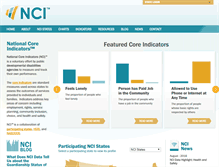 Tablet Screenshot of nationalcoreindicators.org